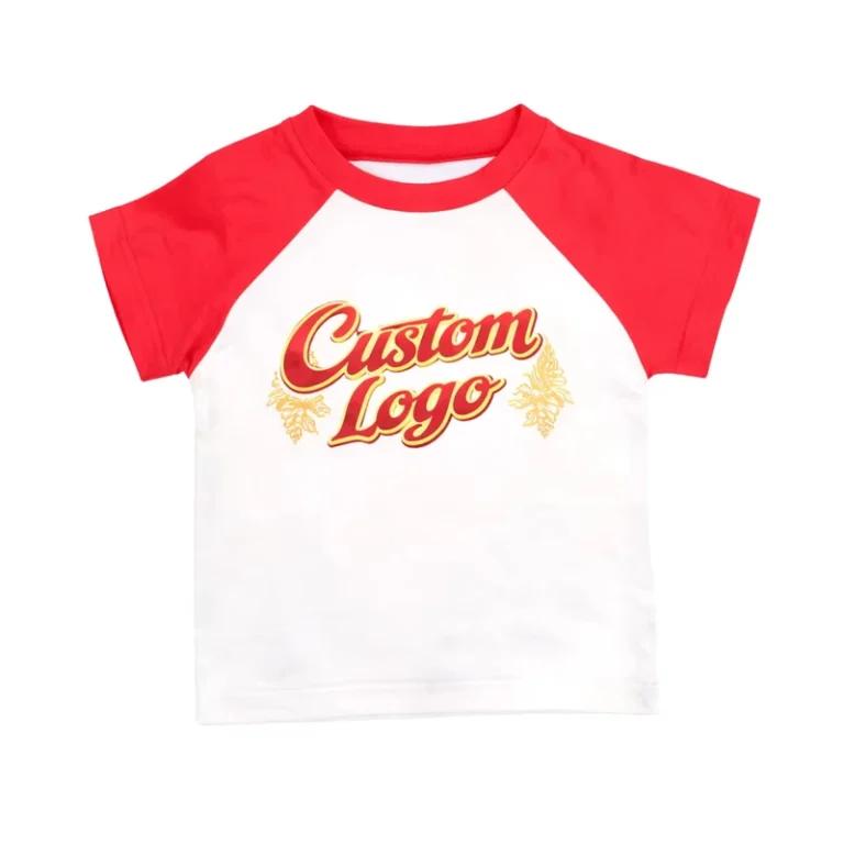 CHINEE-Y2K-Crop-Baby-Tee-Women-Raglan-Ringer-Top-100-Cotton-Custom-Logo-Short-Sleeve-Cute-Slim-Fit-Crop-Top-OEM