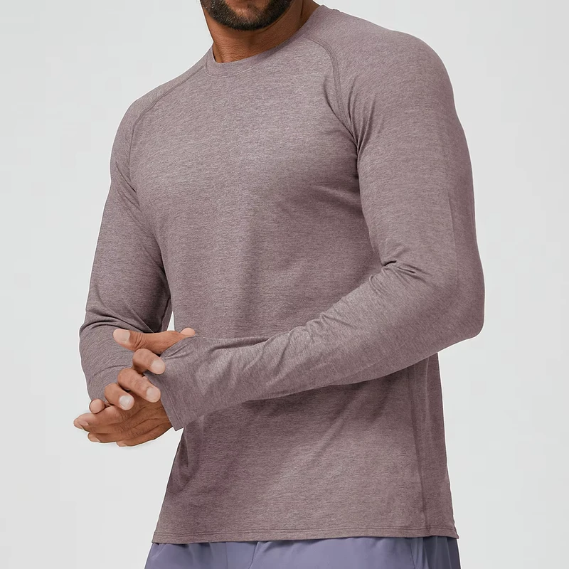 CHINEE-YBO-ECX1188-Mens-Long-sleeved-Quick-drying-Breathable-Two-tone-Brushed-Fabric-Running-and-Fitness-T-shirt