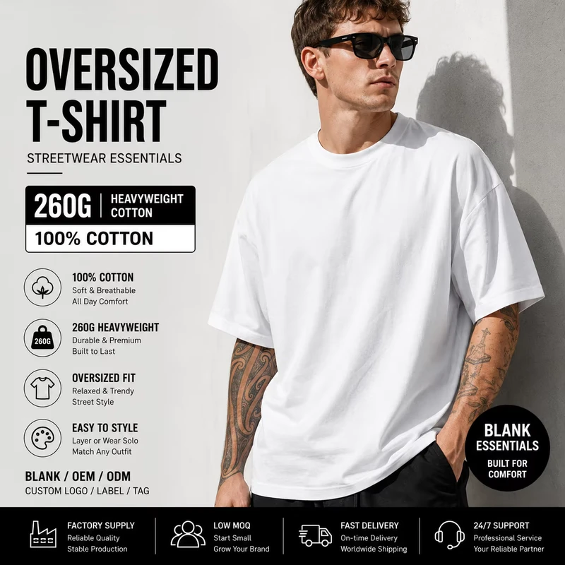 CHINEE-YWGH-260gsm-Oversized-Drop-Shoulder-T-Shirt-Bulk-Stock-Heavyweight-Cotton-Streetwear-Tee-Mens-Plus-Size-T-shirt