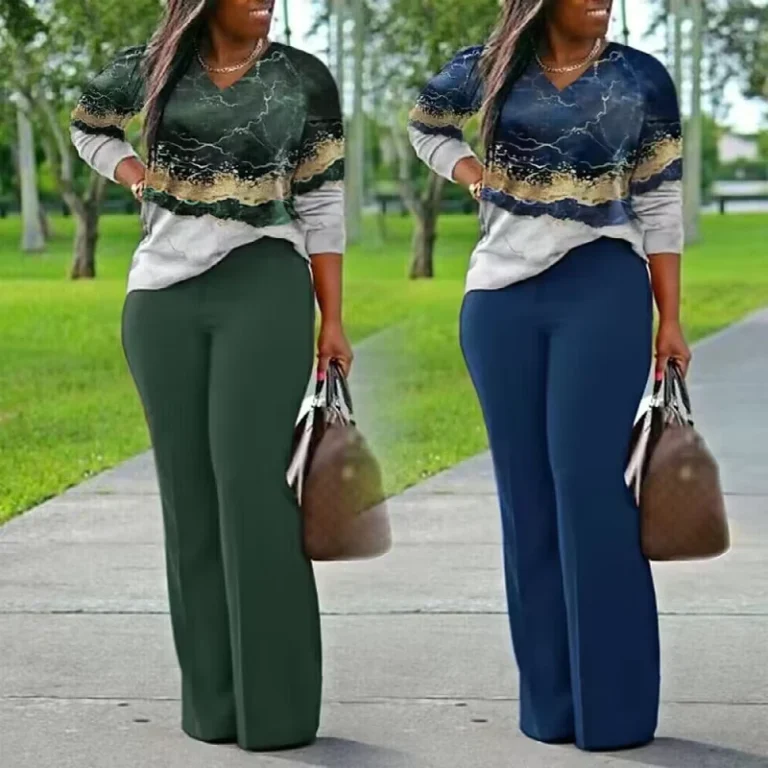 CHINEE-Yuhong-Spring-Fall-New-Plus-Size-Women-Clothing-Ladies-Casual-Long-Sleeve-Printing-T-Shirt-Top-Pants-Two-Piece-Womens-Sets