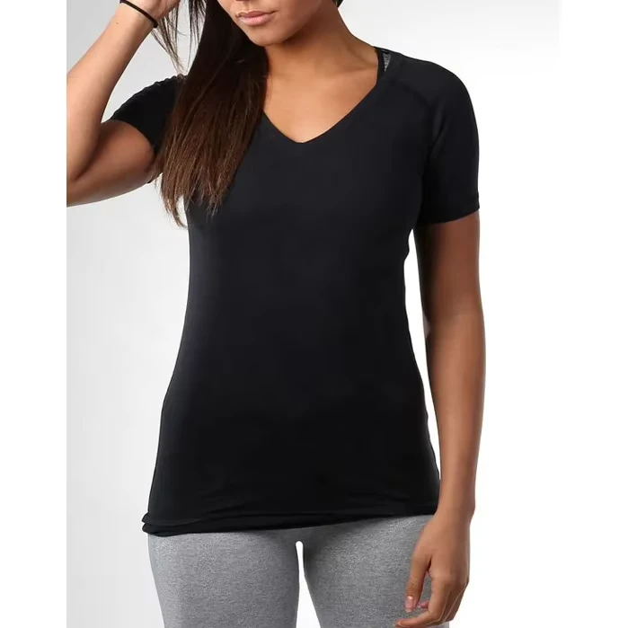 CHINEE-v-Neck-Plain-Ladies-t-Shirts-T-Shirt-Summer-V-neck-Short-Sleeve-Quick-Dry-Breathable-Heat-Transfer-Printing