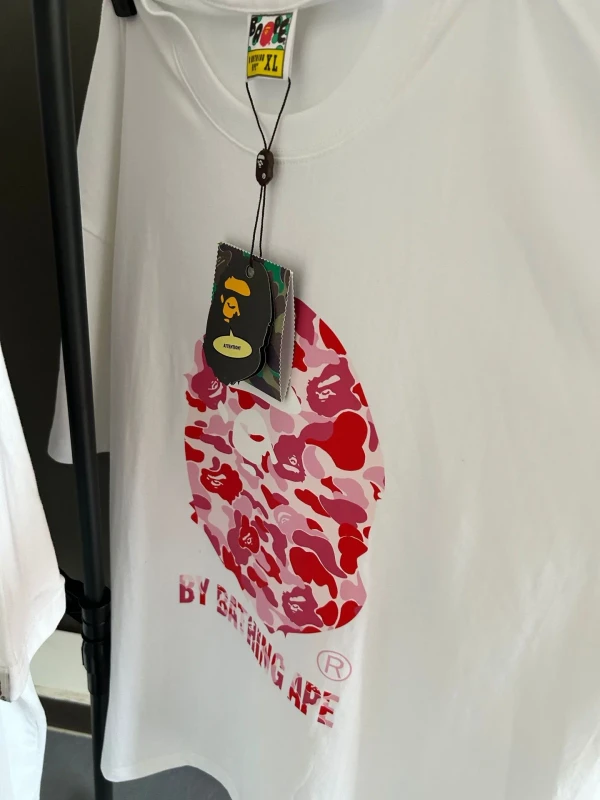 1-1-High-Version-Bapees-Designer-T-Shirt-Men-Solid-100-Cotton-Knitted-Fabric-Casual-Breathable-Anti-Pilling-Short-Sleeve