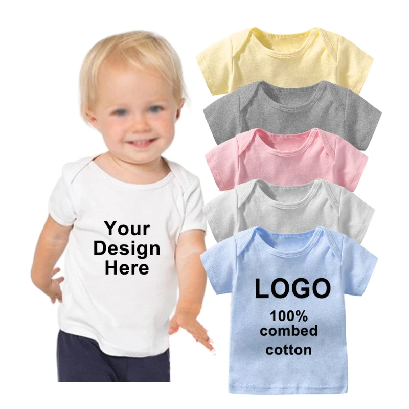 100-Combed-Cotton-Casual-Knitted-Baby-Boy-Short-Sleeve-T-Shirts-190gsm-Embroidery-Breathable-Eco-Friendly