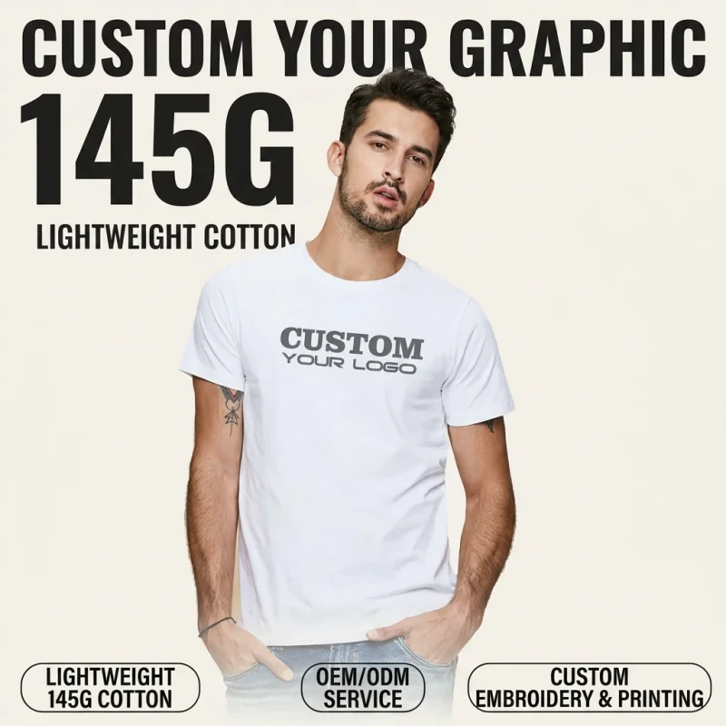 100-Cotton-145g-Slim-Fit-Mens-T-Shirt-Silk-Screen-Printed-O-Neck-Short-Sleeve-Quick-Dry-Eco-Friendly-Anti-Pilling-1047