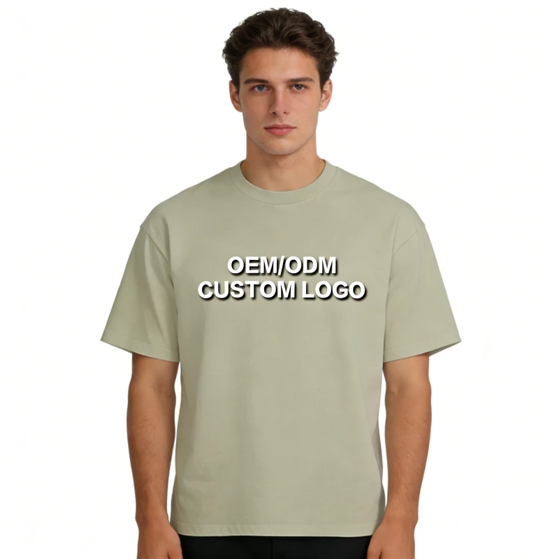100-Cotton-230g-Washed-DTG-Oversized-Mens-Acid-Wash-Vintage-Street-Style-Custom-T-Shirt