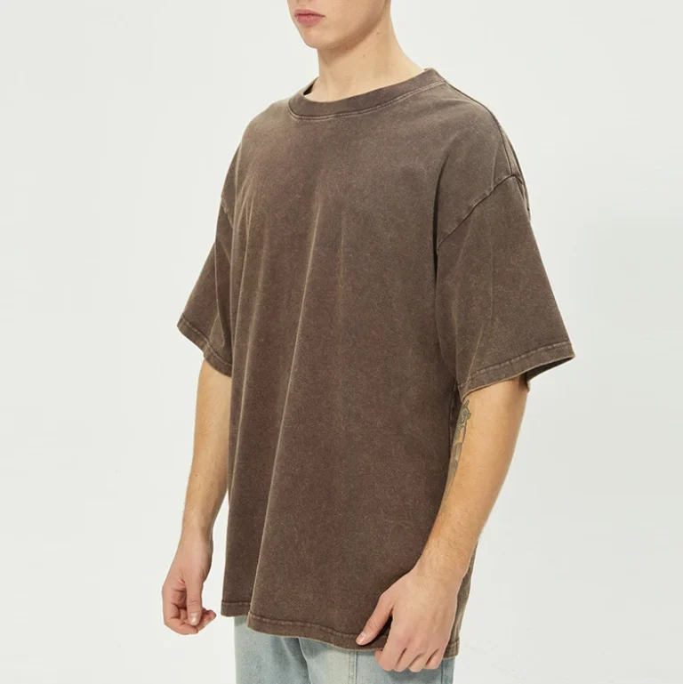 100-Cotton-Acid-Wash-Vintage-Tee-Unisex-Oversized-Short-Sleeve-Casual-Daily-Tops