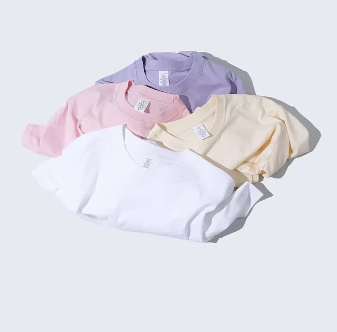 100-Cotton-Basic-230g-T-Shirt-Soft-Breathable-O-Neck-Short-Sleeve-Casual-Regular-Fit-Women-All-Seasons
