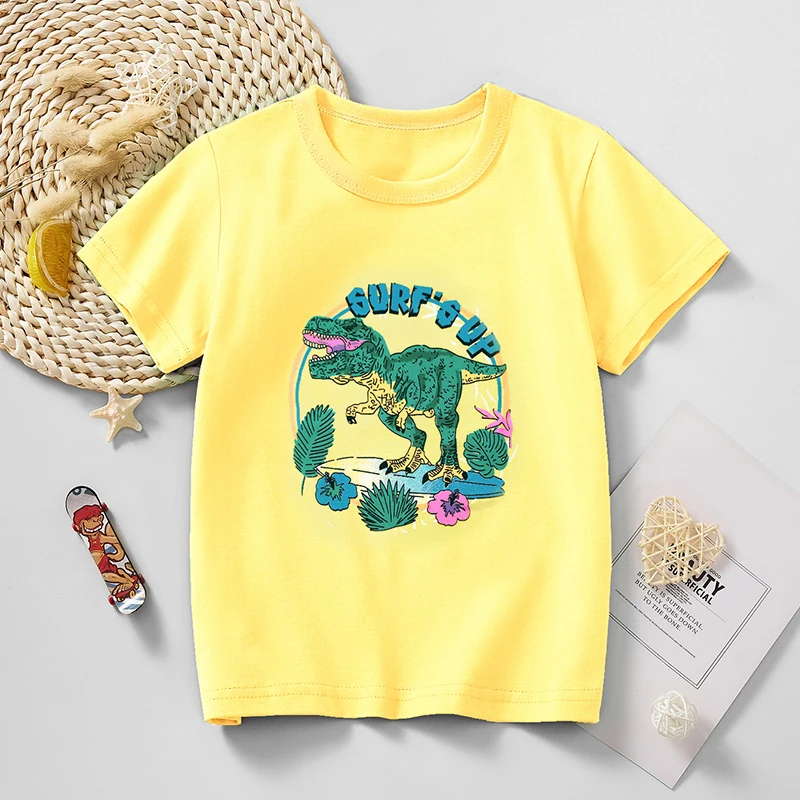 100-Cotton-Crew-Neck-Short-Sleeve-T-Shirts-Kids-Comfortable-Breathable-Casual-Style-Daily-Playwear-Cartoon-Print-Custom