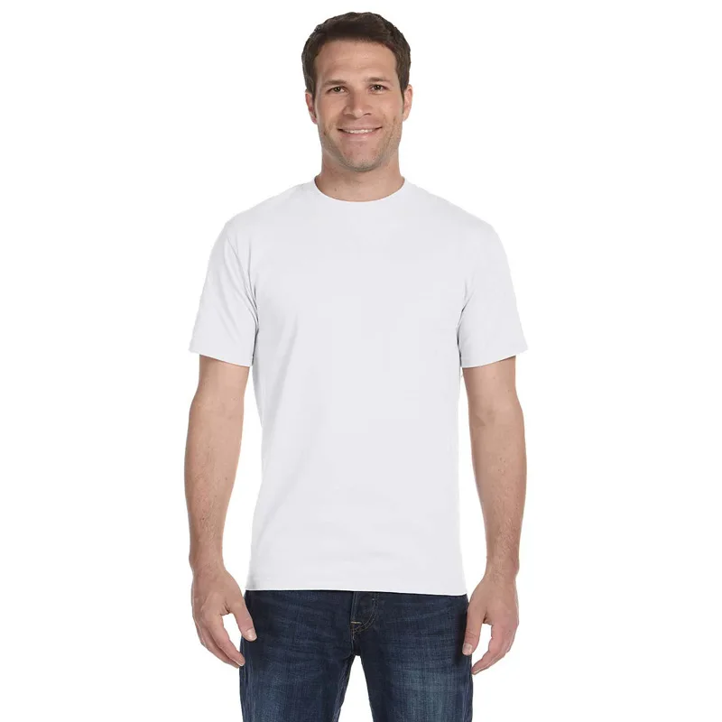 100-Cotton-Custom-Printing-Logo-Mens-White-T-shirt-Blank-Plain-Men-White-T-Shirts