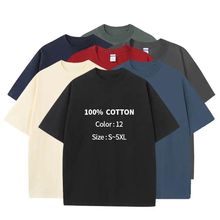100-Cotton-Heavy-Weight-Luxury-Tshirt-Unisex-Custom-Print-Logo-Blank-T-Shirt-Oversize-Mens-T-shirt