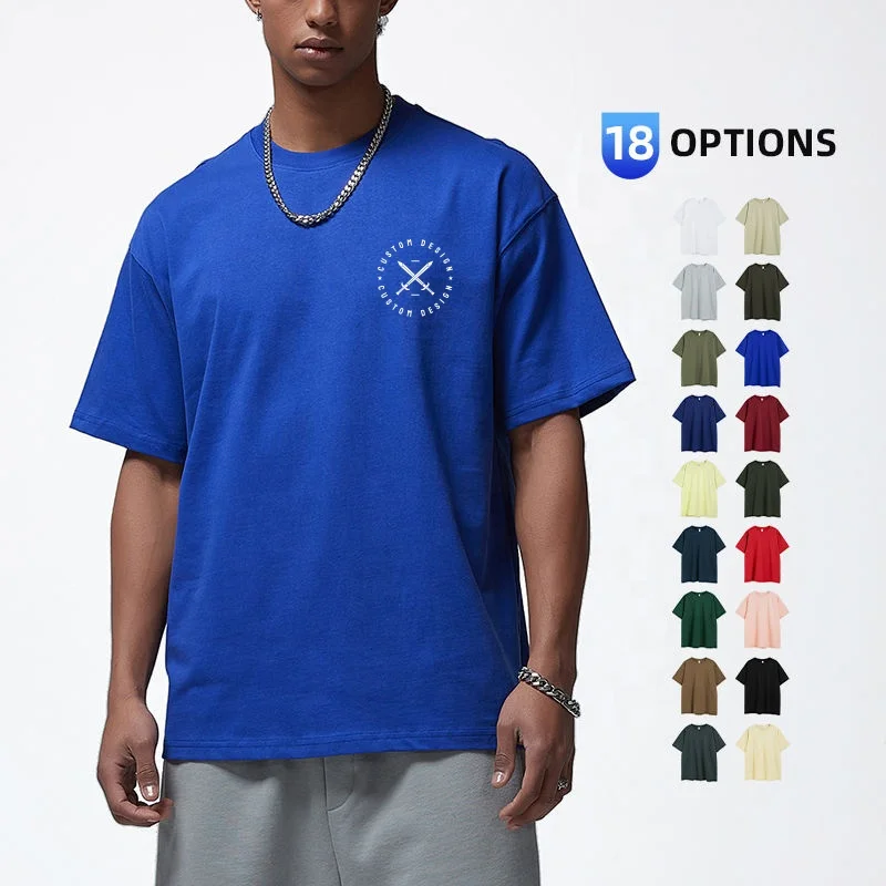 100-Cotton-Jersey-Heavyweight-260g-Oversized-Hip-Hop-Eco-Friendly-Anti-Pilling-Breathable-Blank-Custom-Mens-T-Shirt