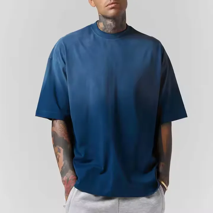 100-Cotton-Mens-Crewneck-T-shirt-Custom-logo-Design-High-Quality-Pickling-Loose-Oversized-Unisex-Style-O-Collar-T-shirt-1