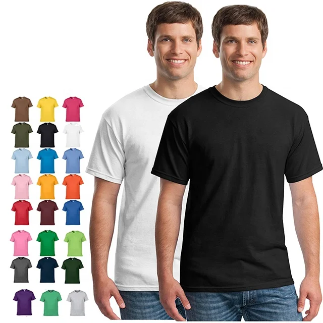 100-Cotton-Mens-OEM-Logo-Plain-Blank-T-Shirt