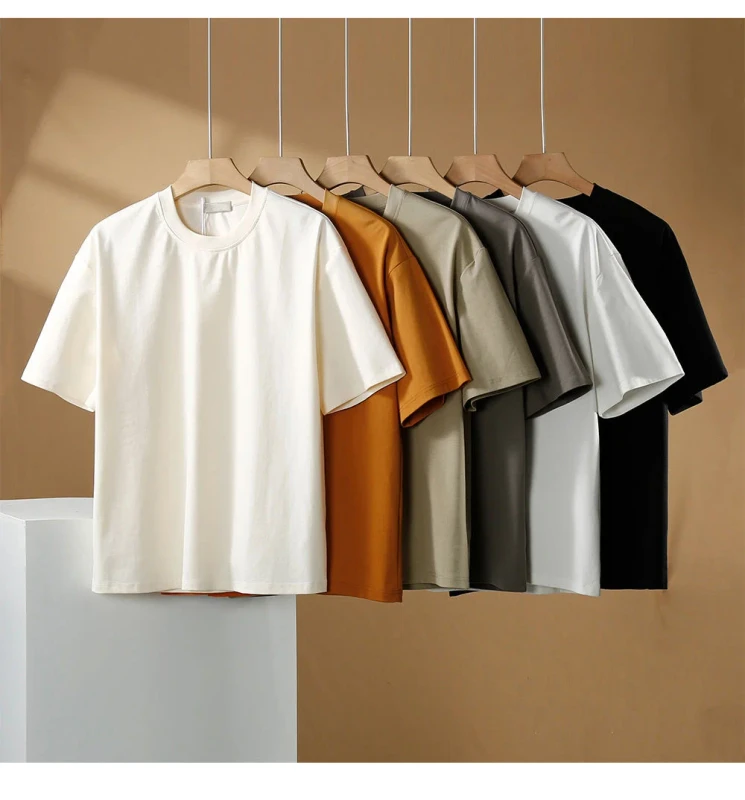 100-Cotton-Mens-Slim-Fit-Short-Sleeve-T-Shirt-High-Quality-Heat-Transfer-Printing-Formal-Style-Summer-T-Shirt