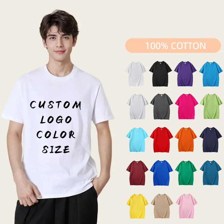 100-Cotton-Mens-White-T-Shirt-Custom-Personalized-Print-Regular-Fit-Blank-Knitted-T-Shirt-Pour-Hommes