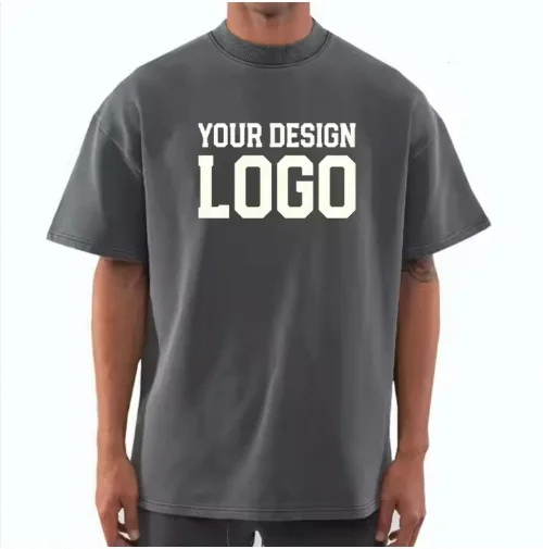 100-Cotton-O-Neck-Graphic-Embossing-T-Shirt-for-Men