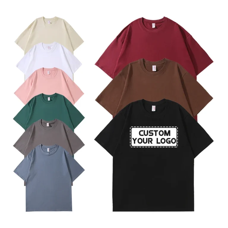 100-Cotton-Oversize-Custom-Logo-T-shirt-Men-T-shirt-Pure-Color-Comfortable-Men-T-shirt