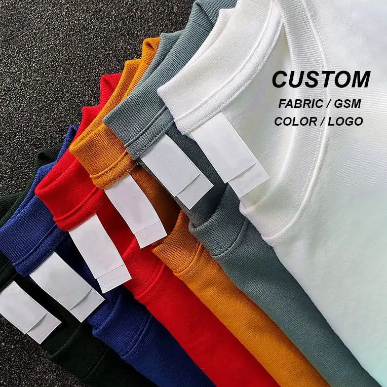 100-Cotton-Oversized-Custom-Logo-Embossed-Printing-Blank-Mens-Tshirts-Unisex-Plain-Cotton-T-Shirt
