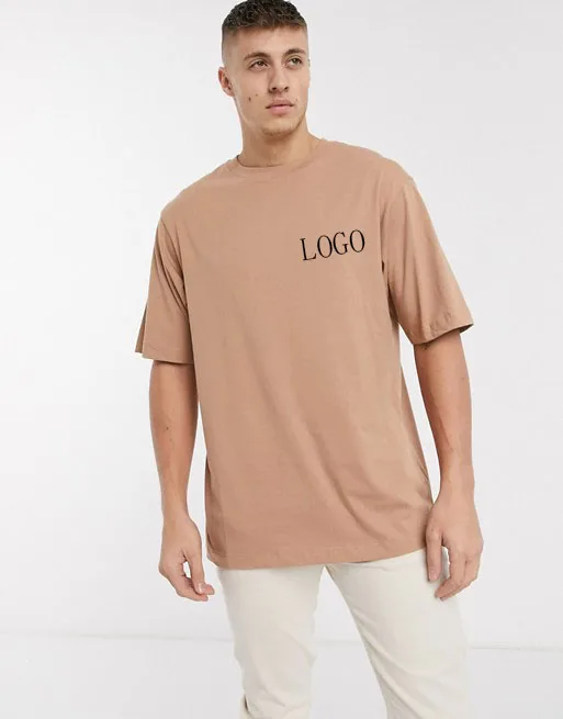 100-Cotton-Plus-Size-Knitted-Dropped-Sleeves-Crew-Neck-Oversized-Super-Longline-Custom-T-shirt
