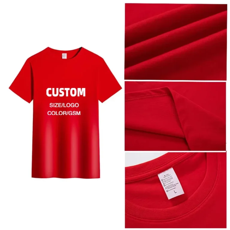 100-Cotton-Printed-T-Shirts-for-Men-Silk-Screen-Print-Blank-Design-Washed
