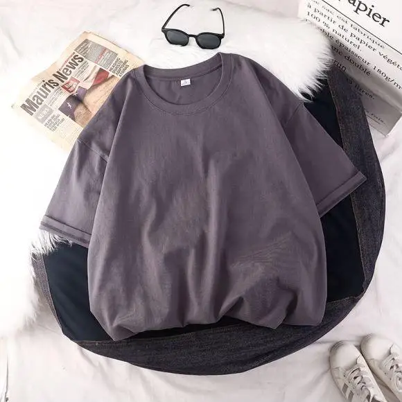100-Cotton-Short-Sleeves-T-Shirts-Men-Women-Multi-Color-Lightweight-Crew-Neck-Casual-Tees-Custom-Logo-Print-Embroidery-Tops