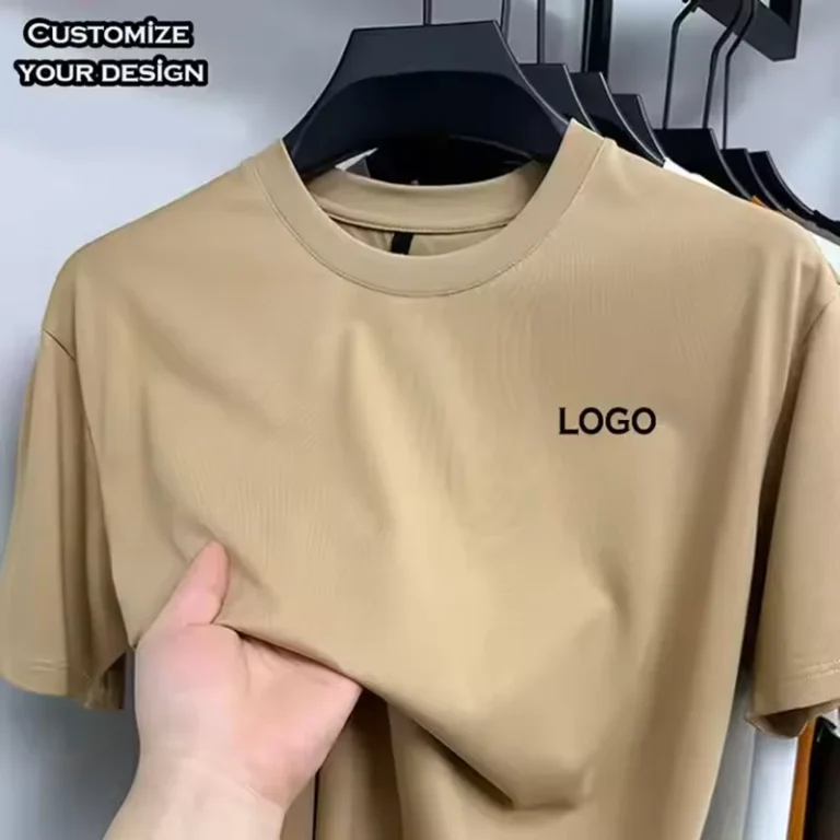 100-Cotton-T-shirt-Mens-Custom-Logo-Printing-Standard-Fit-Crewneck-Blank-Plain-T-Shirt-for-Men