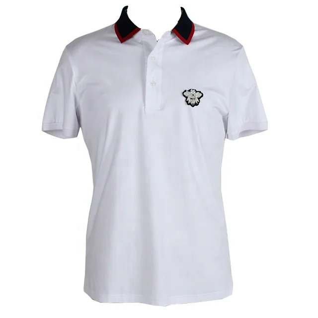 100-Cotton-T-shirt-Mens-Sleeved-Lapel-Stripes-Autumn-Custom-Print-Slim-Fit-Polo-Shirt