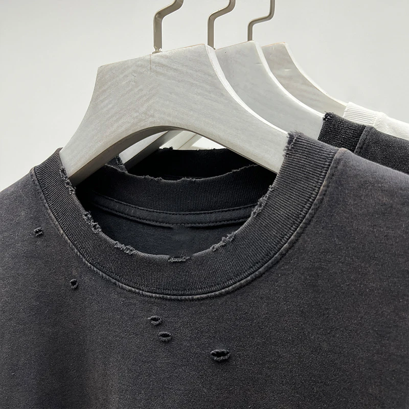 100-Cotton-Tshirts-Vintage-Logo-Custom-Oversized-Heavyweight-Premium-High-Quality-Washed-Manufacturers-300-Gsm-Tshirt