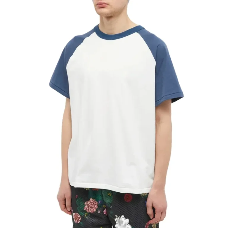 100-Cotton-Two-Tones-Plain-Tshirt-Custom-LOGO-Raglan-Sleeve-T-Shirt