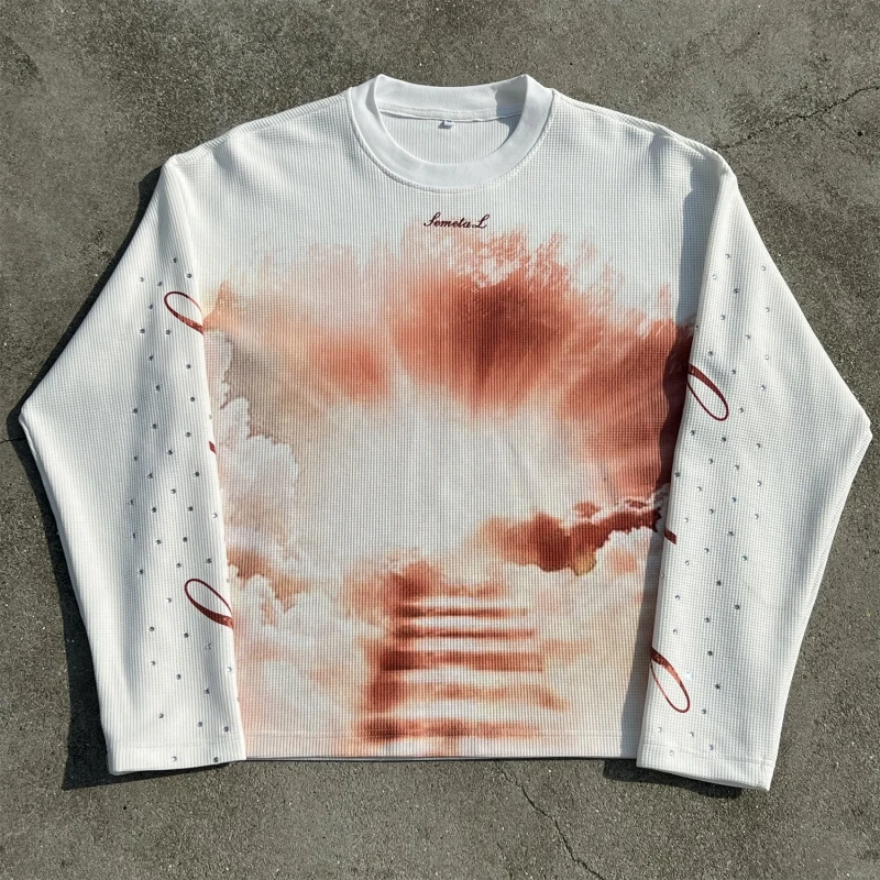 100-Cotton-Waffle-Boxy-Cropped-T-Shirt-Custom-Graphic-Printed-Rhinestone-T-Shirts-Designer-Oversize-Mens-Long-Sleeve-Shirts