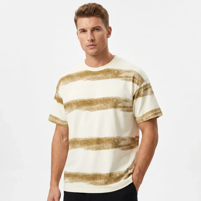 100-Organic-Cotton-Bamboo-Fiber-Slim-Fit-Regular-Casual-T-Shirt-Men-180g-Heavyweight-Anti-Shrink-Compressed-Digital-Letter