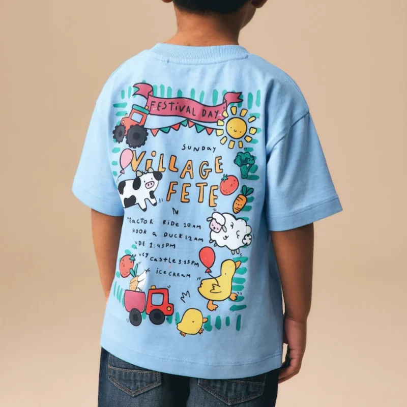 100-Organic-Cotton-Children-T-Shirt-Custom-Print-Kids-Summer-Clothing-Oversized-Short-Sleeved-Tshirts