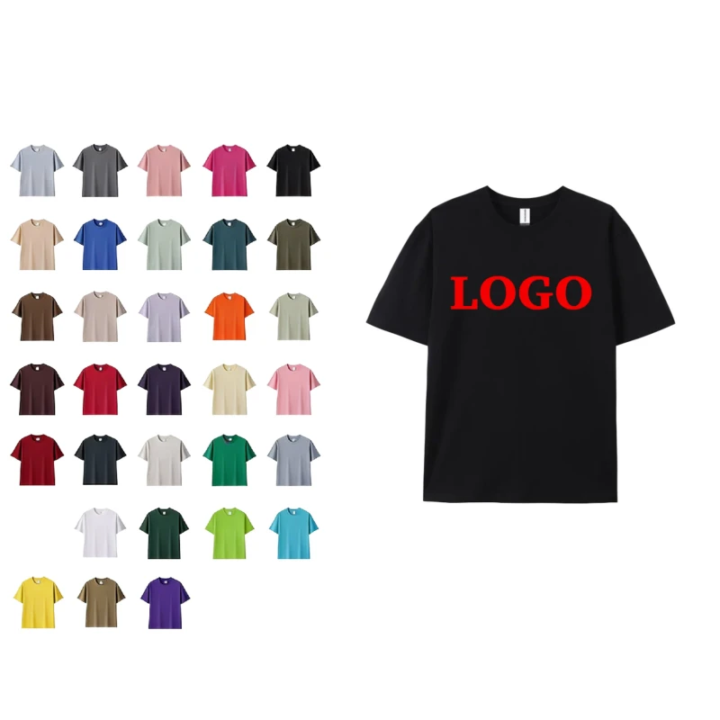 100-Organic-Cotton-Knitted-Silk-Screen-Printed-Eco-Friendly-Casual-Mens-Unisex-Oversized-T-Shirts-OEM-Bulk