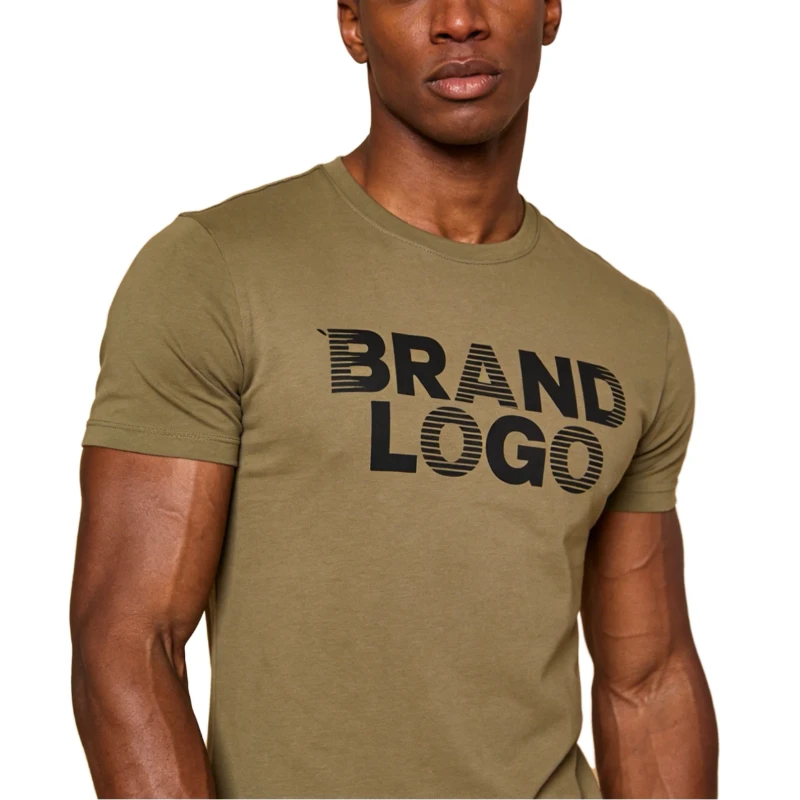 100-Organic-Cotton-Mens-Daily-T-shirt-Comfortable-Soft-Stylish-Formal-180g-Can-Be-Customized-Logo