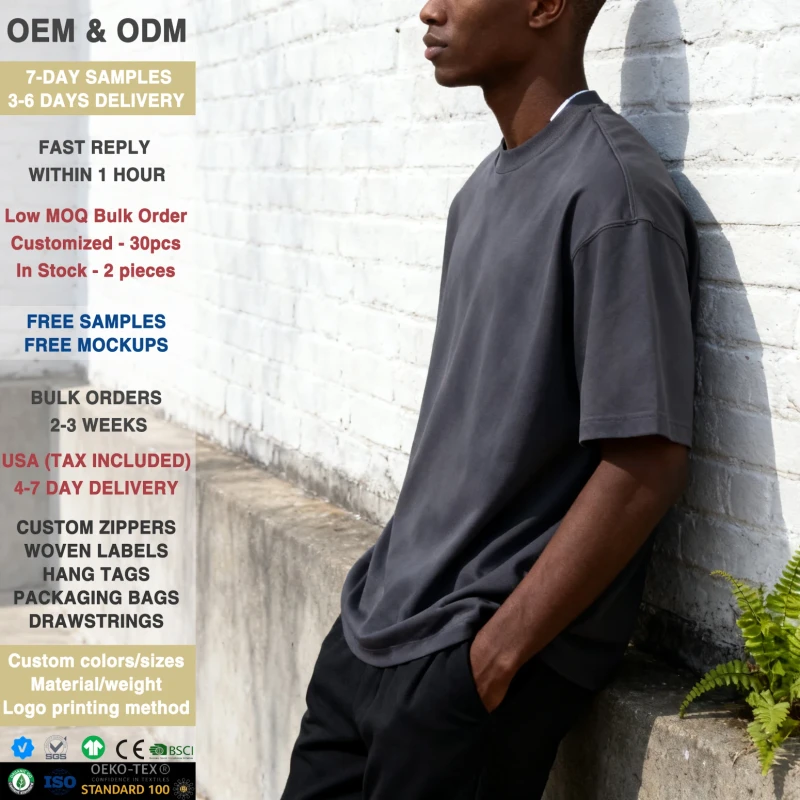 100-Organic-Cotton-Oversized-Mens-T-shirt-Heavy-260gsm-Small-Neckline-Streetwear-Custom-logo-Tshirt-t-Shirt-Tee