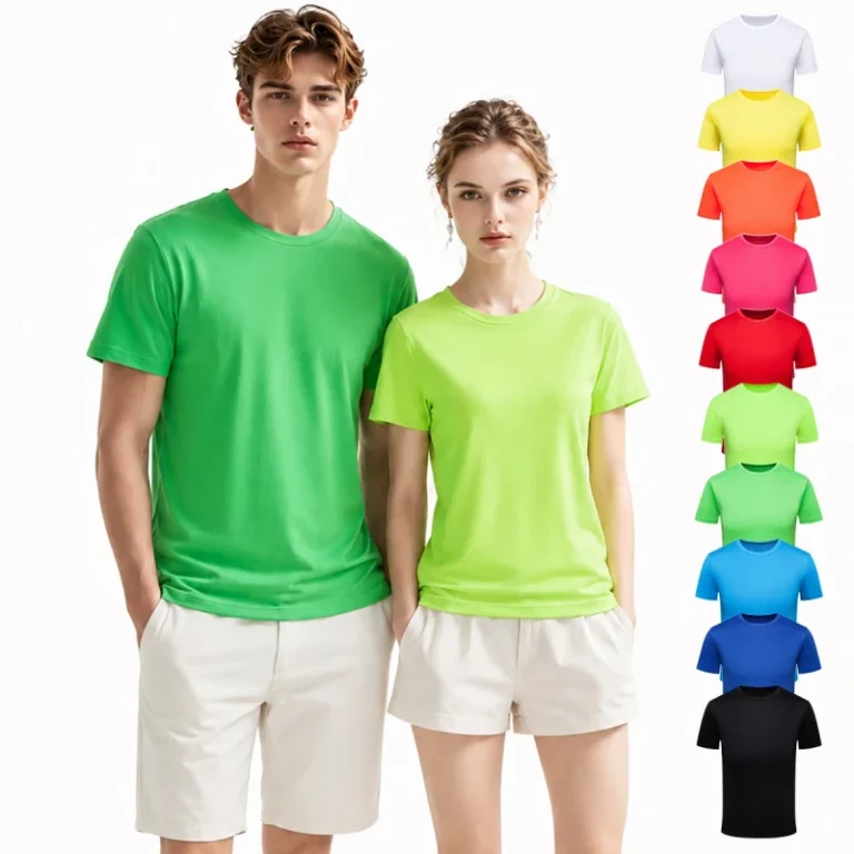 100-Polyester-Quick-Dry-T-shirt-Crew-Neck-Short-Sleeve-Plain-Sport-Tee-Unisex-Breathable-Custom-Logo-Multi-Color