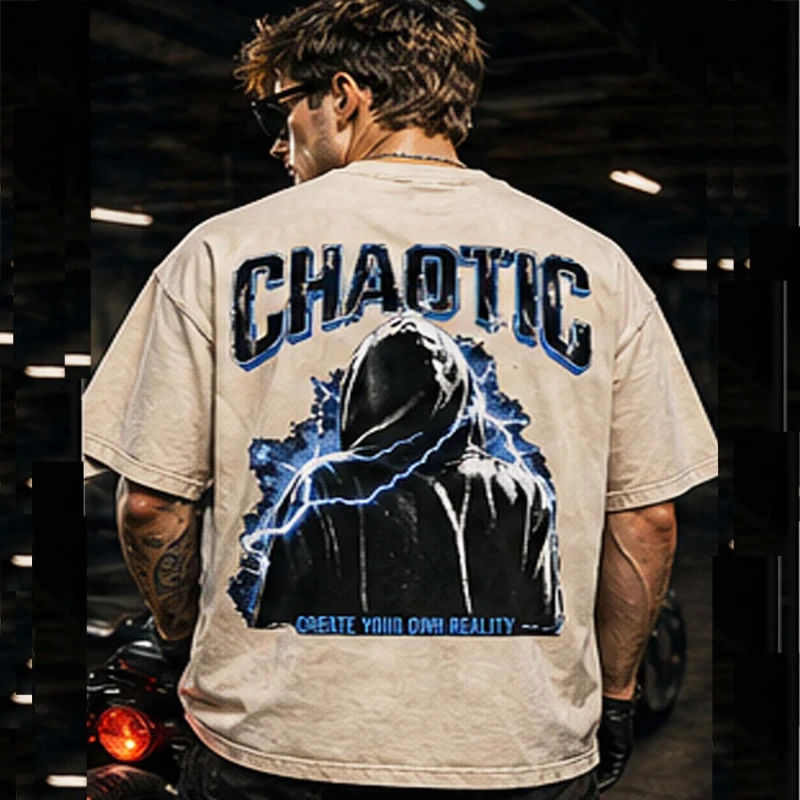 100-Pure-Cotton-Crew-Neck-T-Shirt-230G-Thick-Regular-Fit-Washed-Vintage-Unisex-Plus-Size-Solid-Eco-Friendly-Streetwear
