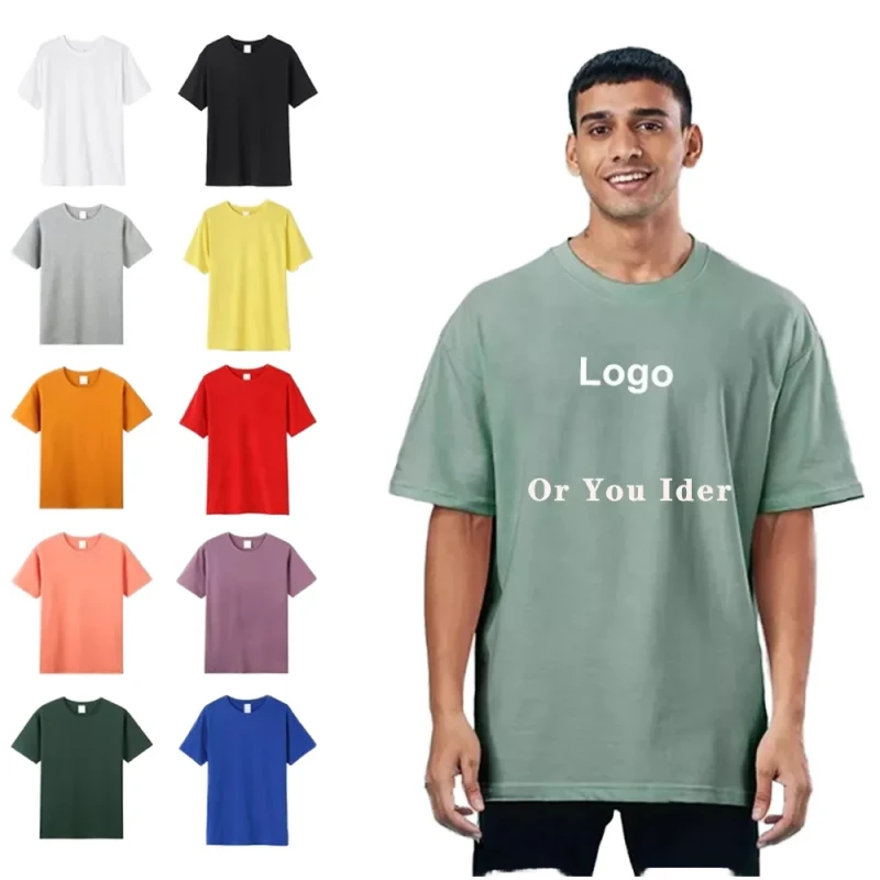 100-Pure-Cotton-Mens-T-Shirt-Casual-Streetwear-Short-Sleeve-Printed-3D-Pattern-High-Quality-Unisex-Puff-Screen-Knitted
