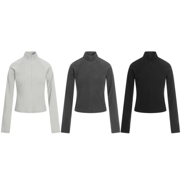11KN-American-Style-Retro-Mandarin-Collar-Acrylic-Fiber-Fleece-T-Shirt-Women-Designer-Sexy-Girl-Style-Waist-Controlled-Slimming
