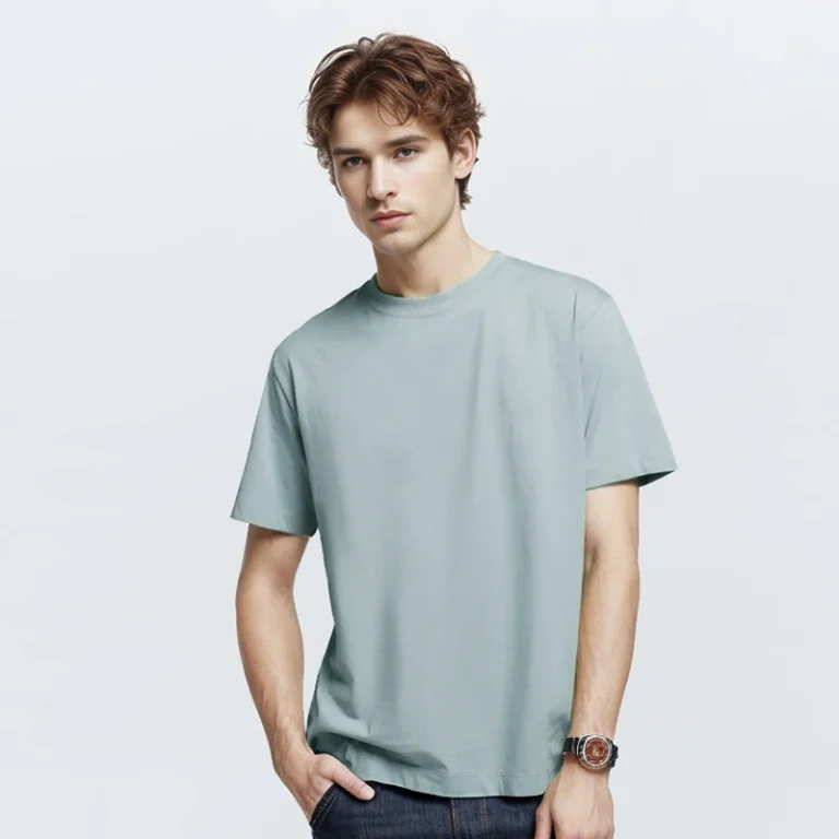 170-Gsm-Lightweight-Oversized-Mens-T-shirt-100-Cotton-Cropped-Blank-Streetwear-Unisex-Custom-Logo-Luxury-T-Shirt-for-Men