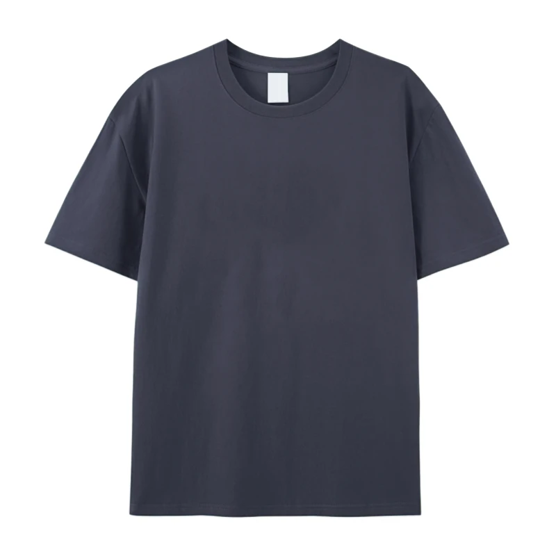 180gsm-Drop-Shoulder-Quarter-Sleeve-Oversized-Pre-shrunk-100-Heavy-Cotton-Solid-Color-Blank-T-Shirt-for-Men
