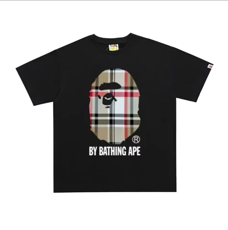 20261.1-Bepeees-Designer-T-Shirts-for-Men-Loose-Printed-Ape-Graphic-on-100-Cotton-Streetwear-Casual-Animal-Patterned-T-Shirt