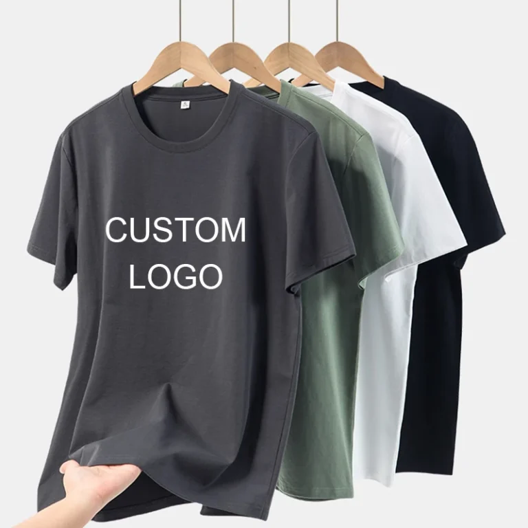 210Gsm-Customized-70-Cotton-and-30-Polyester-Plain-Beige-T-Shirt-Mens-Hombre-High-Quality