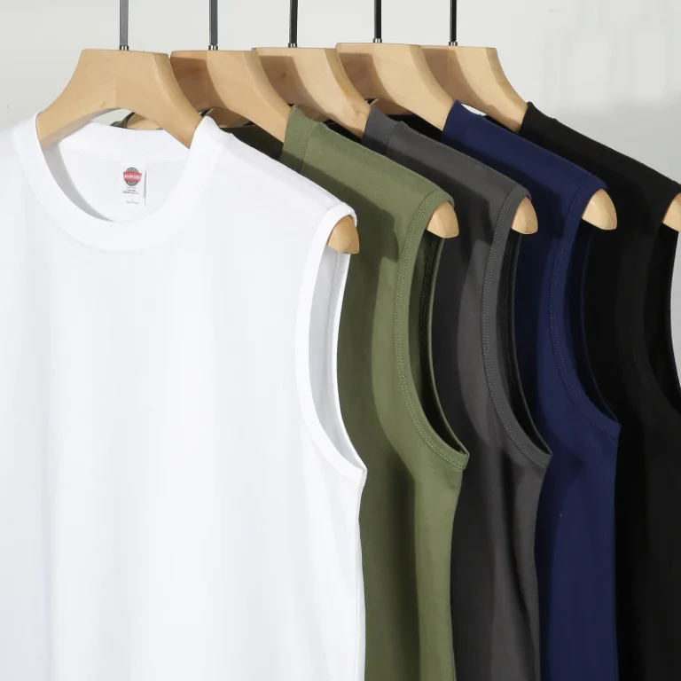 220Gsm-Pure-Cotton-Basketball-Shoulder-Vest-Custom-Design-Sleeveless-Round-Neck-Collar-DTG-Comfortable-Tshirt-Men