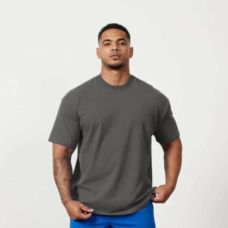 230-GSM-Cotton-Sports-Men-Gym-T-shirt-Crew-Neck-Athletic-Training-Workout-T-Shirts-for-Men