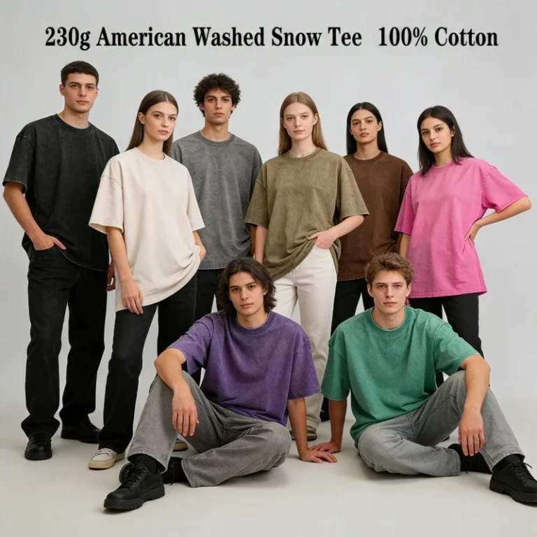 230G-American-Washed-Snow-Tee-100-Cotton-Oversized-Crewneck-Short-Sleeve-Casual-Streetwear-Unisex-Blank-Tops-1