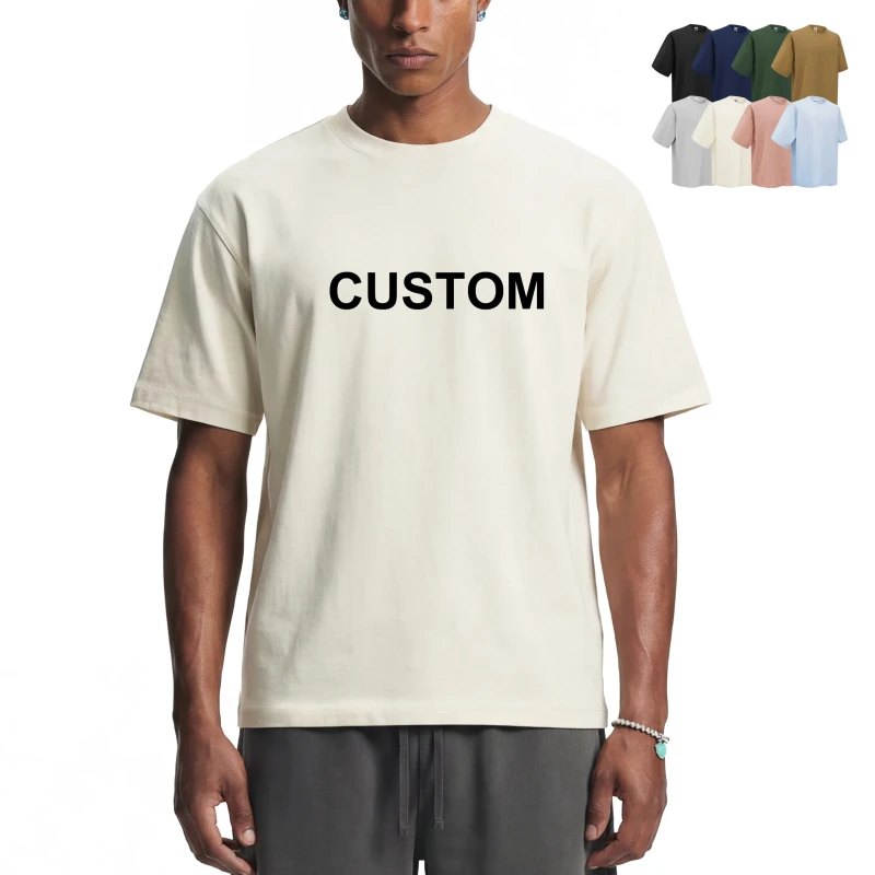 230G-Mens-Sports-T-shirts-Customized-Printing-Merchandise-Customisable-Printing-Tshirt-High-Quality-Simple-T-Shirt