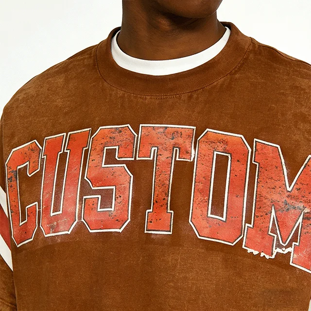 230Gsm-Streetwear-Vintage-Acid-Wash-t-Shirt-for-Men-Custom-Mens-Oversized-100-Cotton-Heavyweight-Patchwork-T-Shirt
