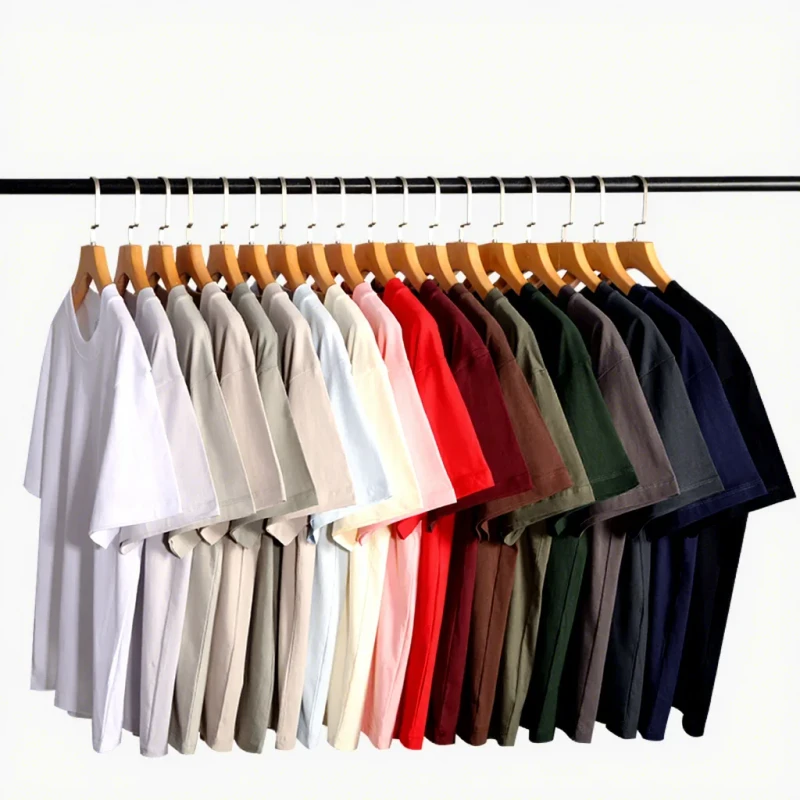 230g-Heavyweight-Oversized-T-shirt-100-Cotton-Crew-Neck-Short-Sleeve-Casual-Style-Unisex-Plus-Size-Blank-T-shirt