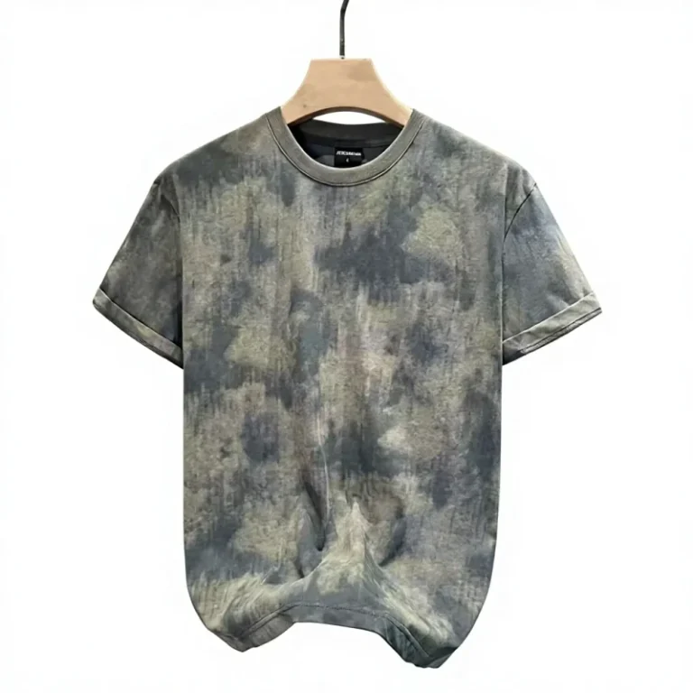230g-Weight-Polyester-Cotton-Blend-O-neck-Casual-T-shirt-Solid-Tie-dye-Design-Quick-Dry-Breathable-Oversized-Loose-Fit-Blank